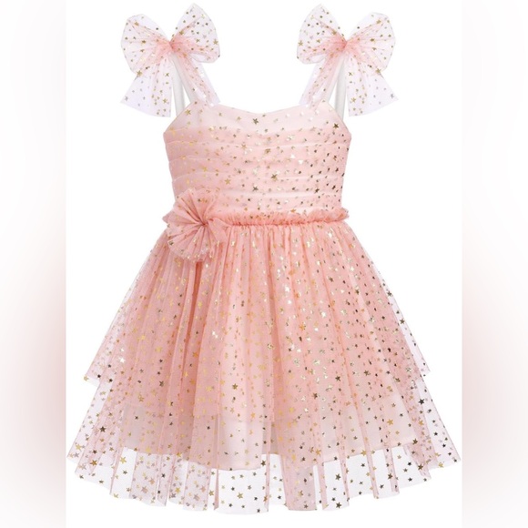 Baby Girls Tutu Sleeveless Princess Birthday Party Sequin Ruffle Tulle Sundress - Picture 1 of 3